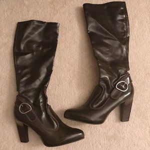 Franco Sarto Knee High Brown Boots